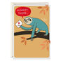 Gray Sloth Funny Belated Birthday Card Card Front image number 1