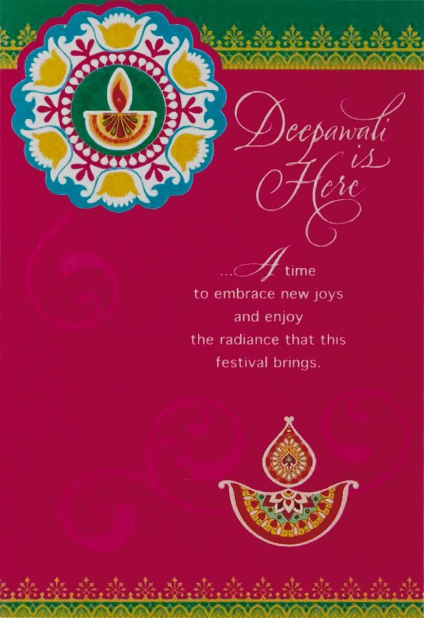 Deepawali Is Here Diwali Cards, Pack of 6