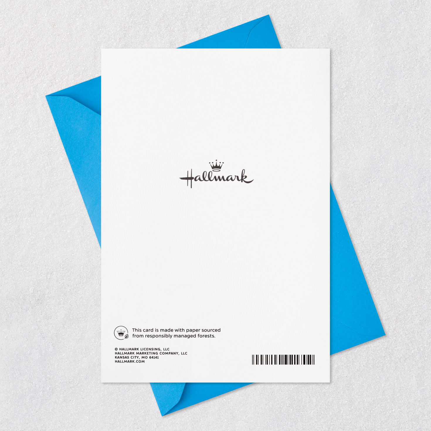 Blue and White Seashells on Sandy Beach Anniversary Card Card Back with Envelope image number 8