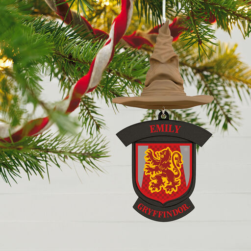 Harry Potter™ Sorting Hat Personalized Text Ornament, Gryffindor™, 