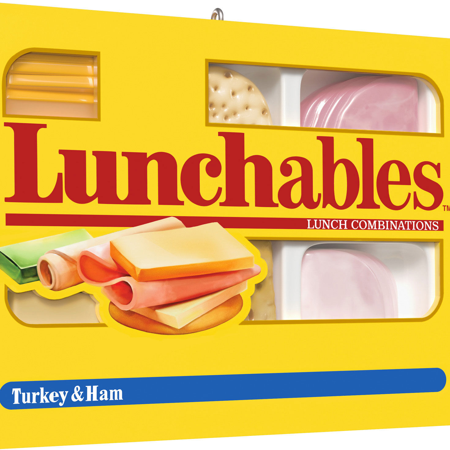 Lunchables Turkey and Ham Box Keepsake Ornament upclose view image number 5