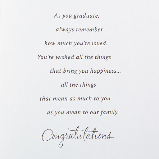 Wishing You All the Happiness Graduation Card for Grandson, 