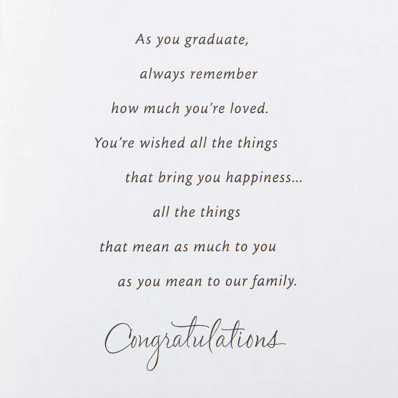 Wishing You All the Happiness Graduation Card for Grandson, , large image number 2