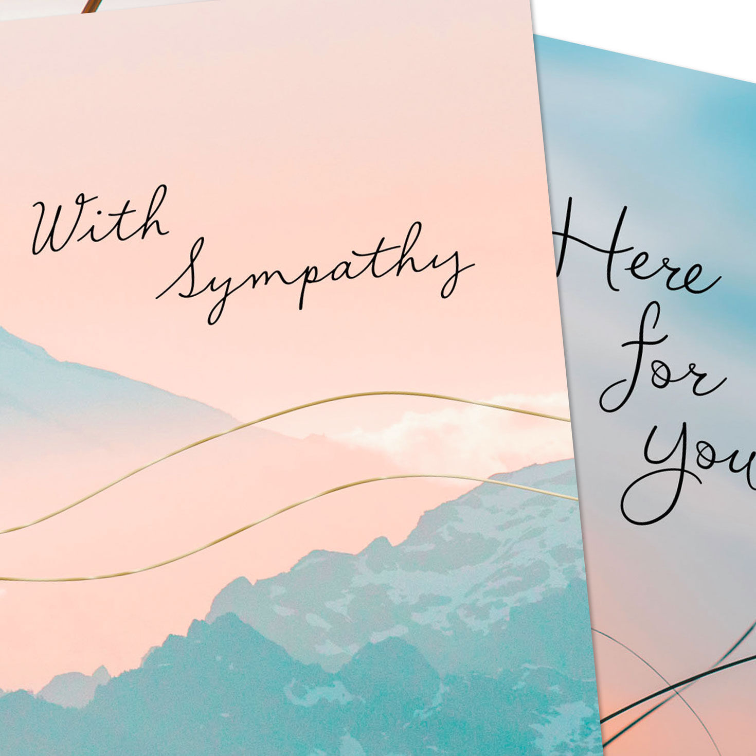 Nature Landscapes Sympathy Cards Pack Card Cover Detail image number 4