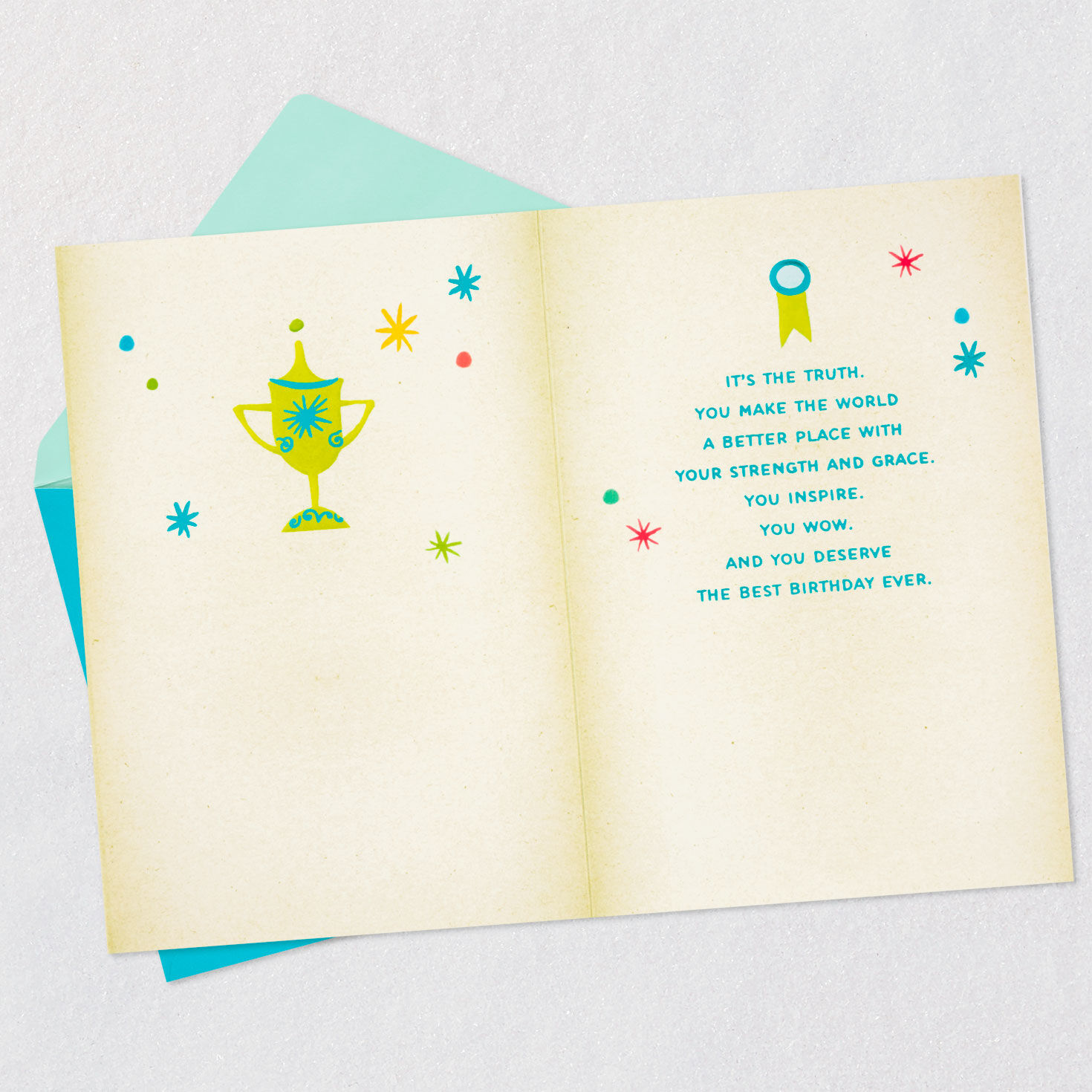 Awesome and Incredible Birthday Card for Granddaughter, , large image number 3