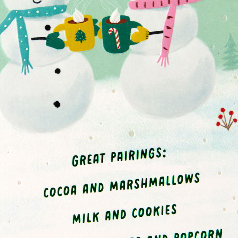Snowmen Christmas Card for Sister and Brother-in-Law Card Front Detail image number 5