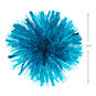 Turquoise Metallic Pom-Pom Gift Bow, 5.5", Turquoise, large image number 2