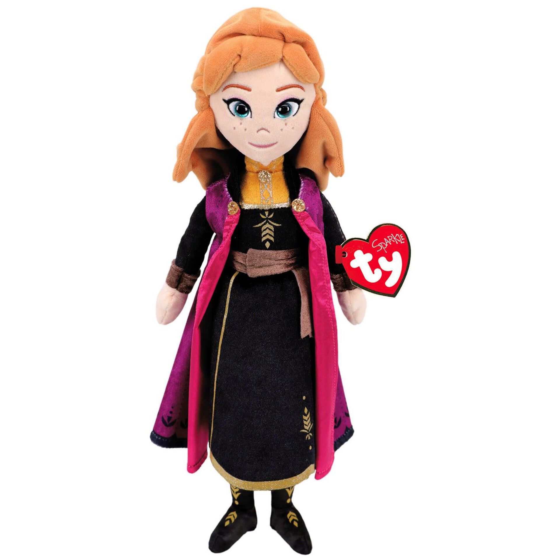Ty Sparkle Frozen 2 Anna Plush Doll 15 5 Dolls Pretend Play