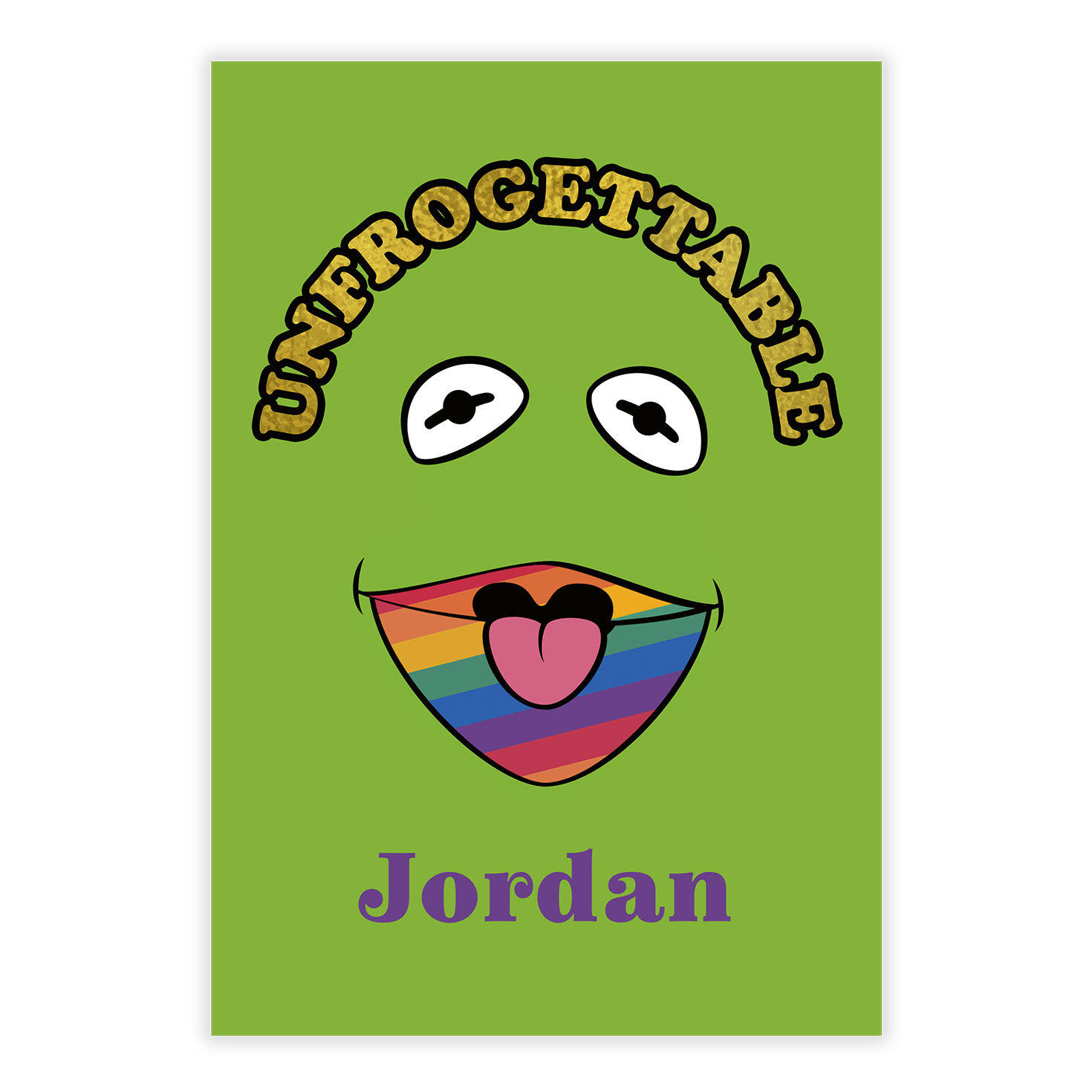 Disney The Muppets Unfrogettable Custom Pride Card