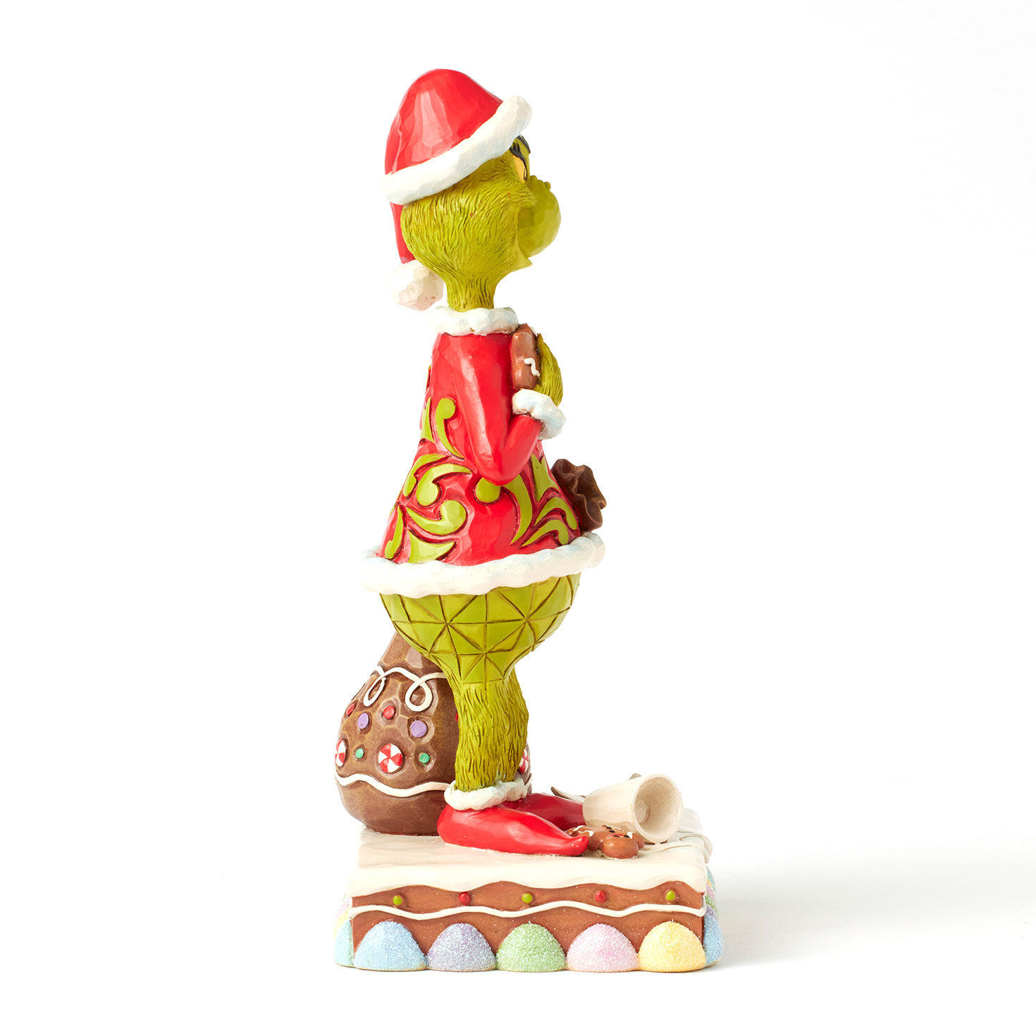 Jim Shore Grinch With Gifts and Gingerbread Figurine side image number 6