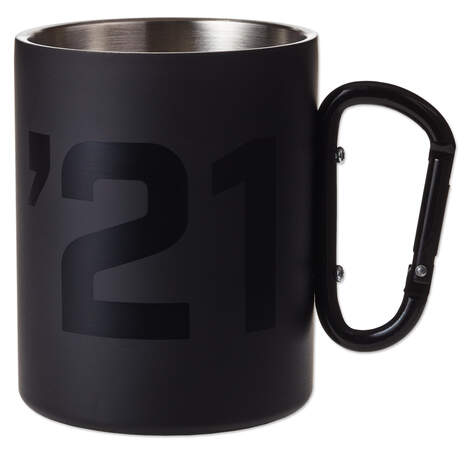 2021 Aluminum Mug With Carabiner Handle, 12 oz., , large