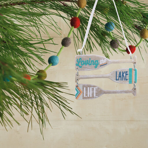 Loving Lake Life Paddles Hallmark Ornament, 