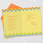 Yellow Blue Red Zigzag Cake Birthday Card Open card with envelope image number 4