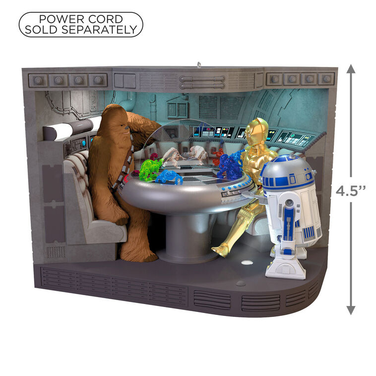 Star Wars Chewie C-3PO R2-D2 Keepsake Ornament  image number 4