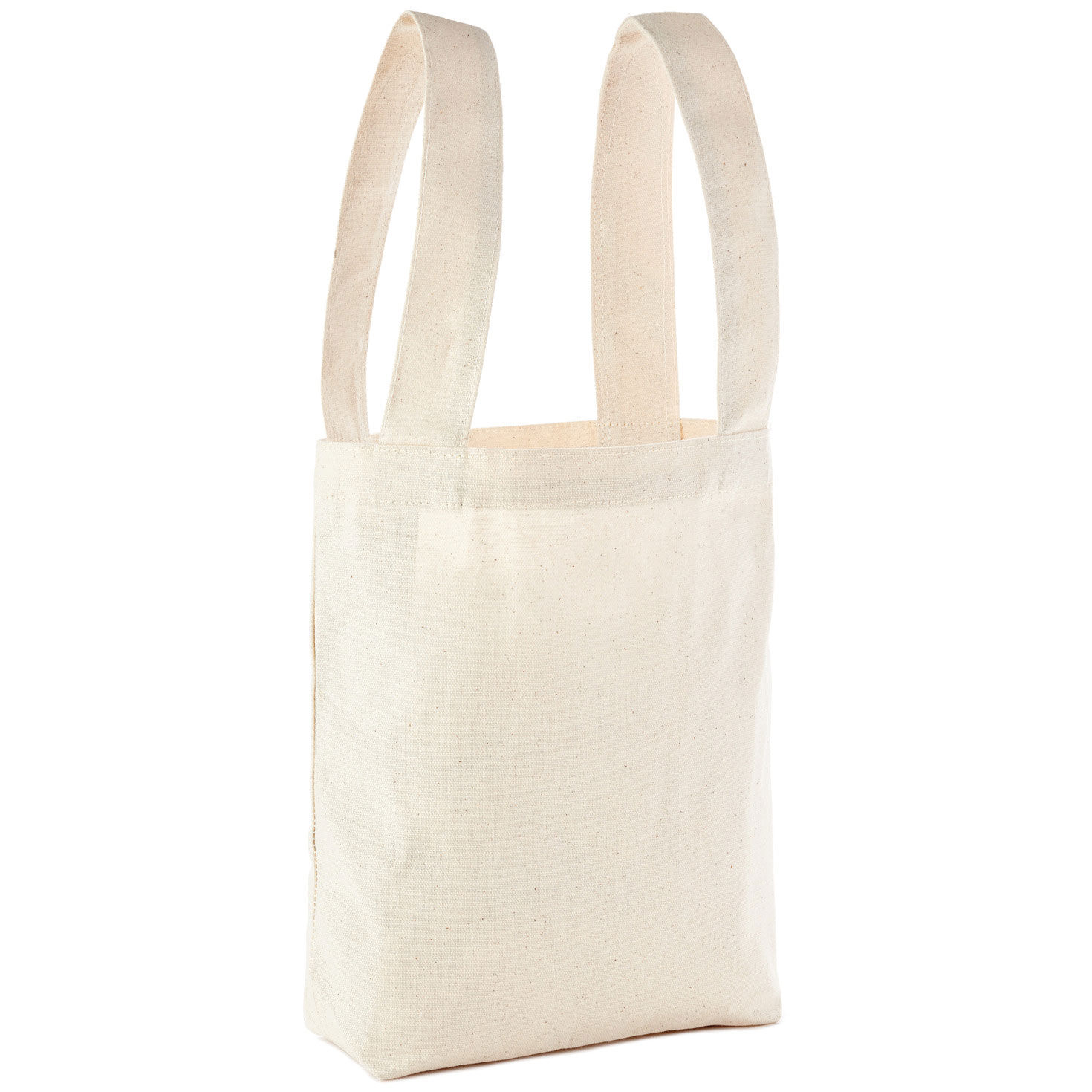 Canvas Fabric Bunny Face Tote Bag back image number 6