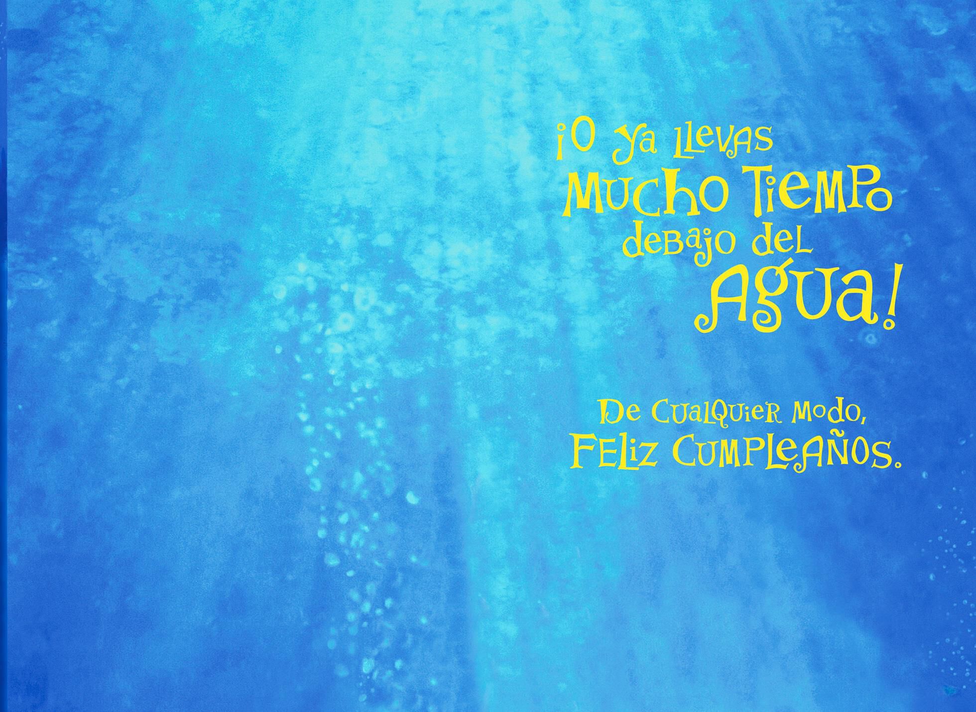 Funny Fish Spanish-Language Birthday Card