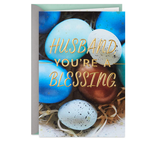 You're a Blessing to Me Easter Card for Husband
