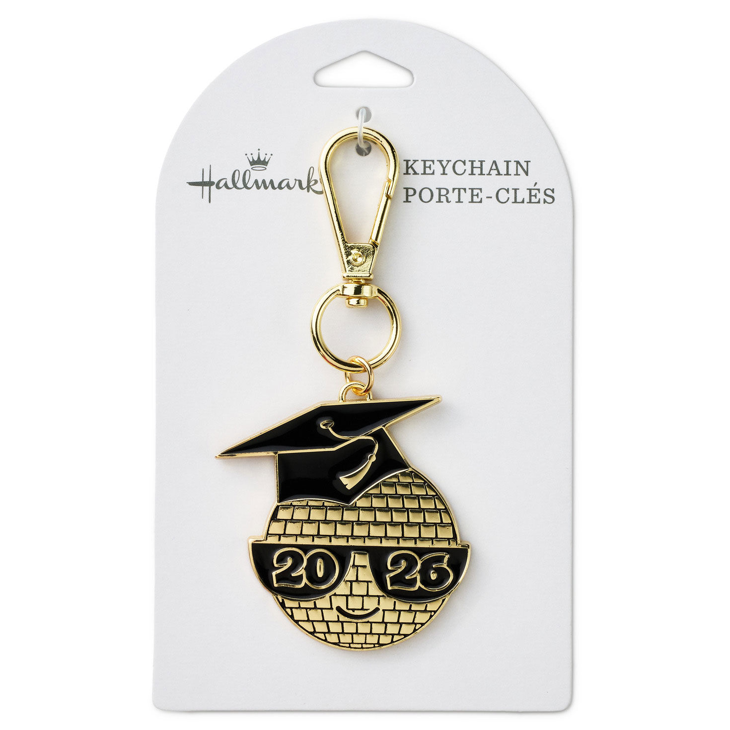 Gold Disco Ball 2026 Graduation Keychain package front image number 5