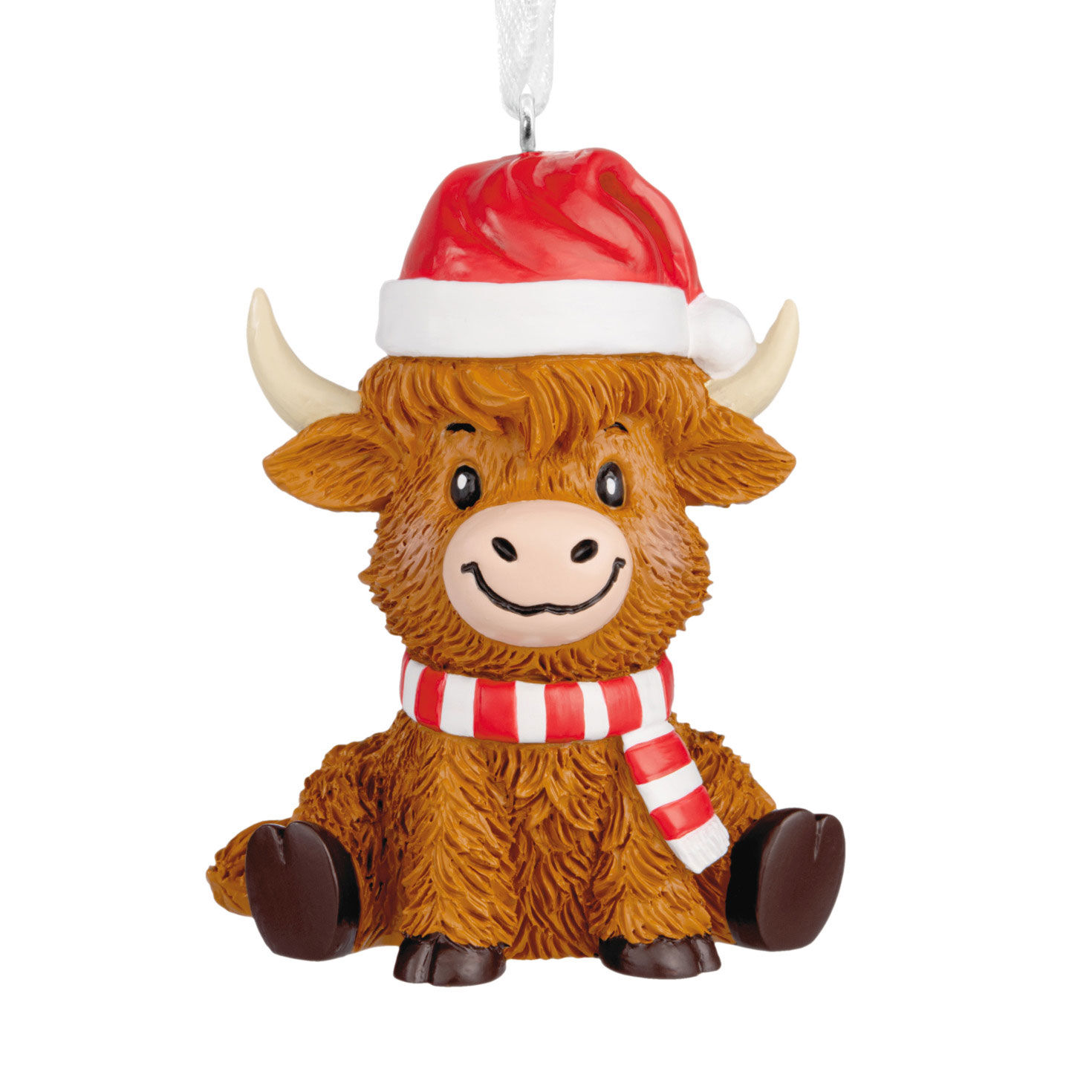Festive Highland Cow Hallmark Ornament