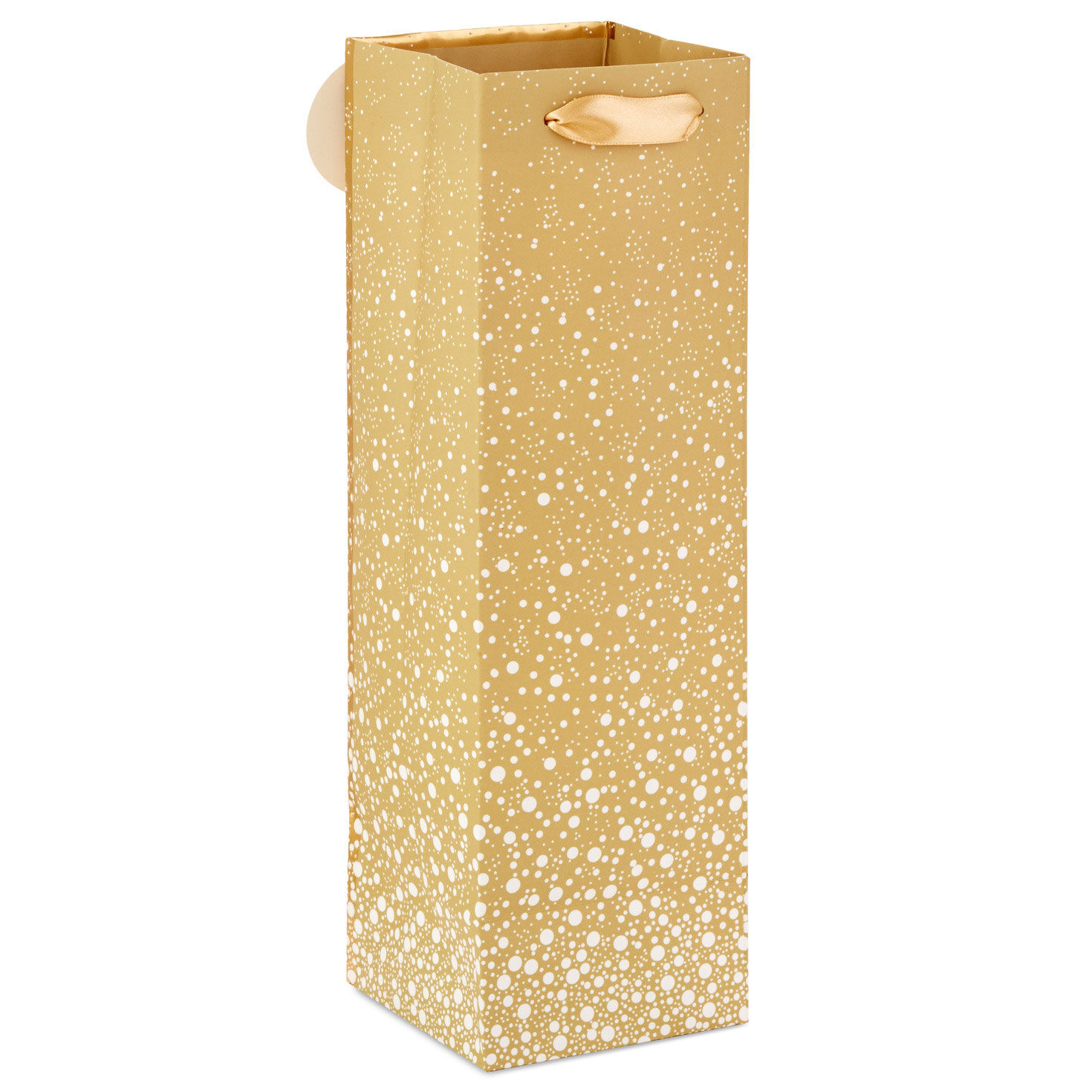 Gold Sparkle Wine Gift Bag Back image number 6