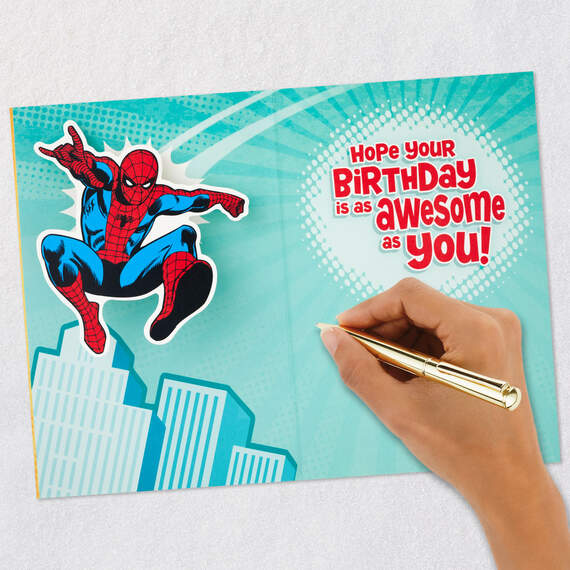 Marvel Spider-Man Pop-Up 7th Birthday Card, , large image number 6