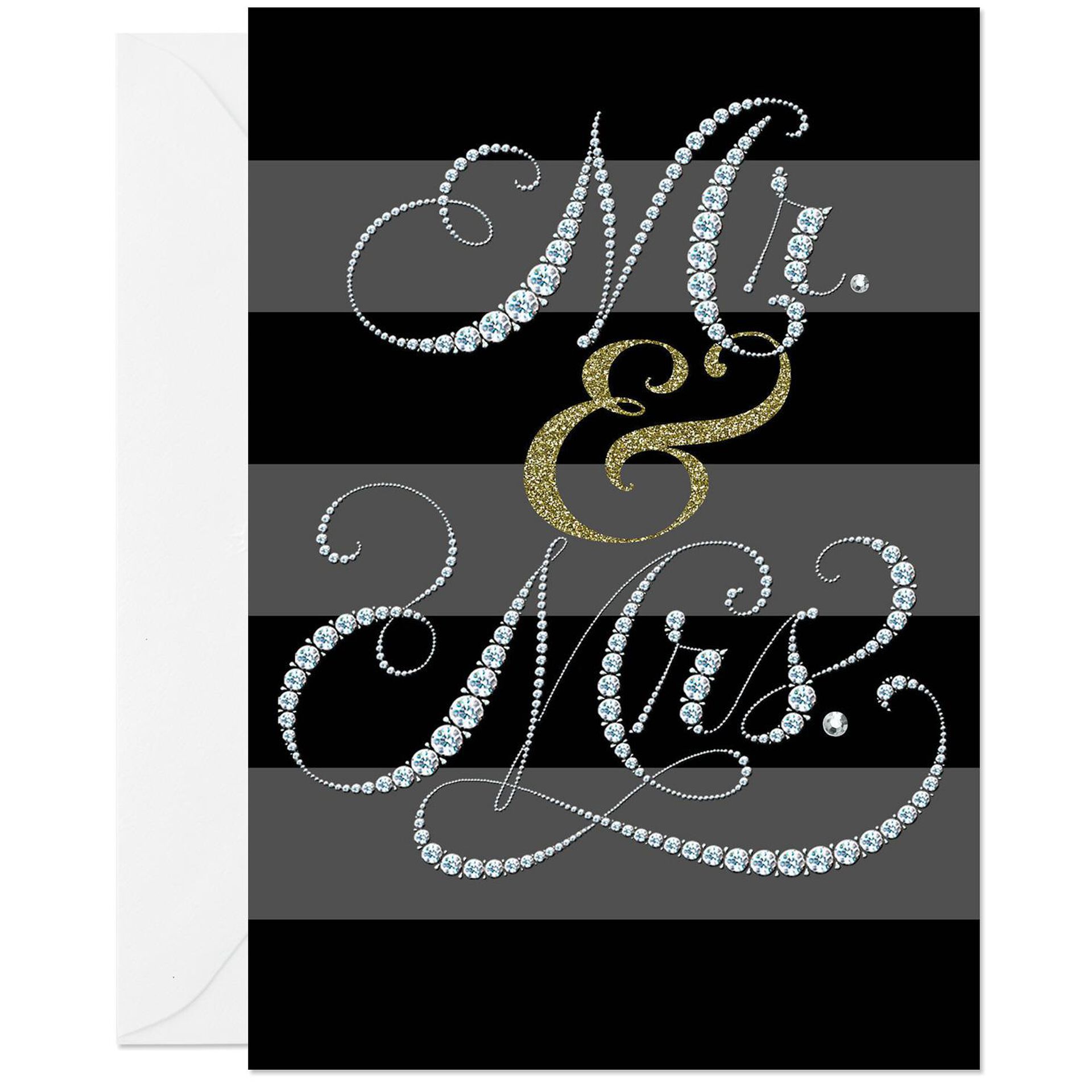 Sparkly Mr. & Mrs. Wedding Card Greeting Cards Hallmark