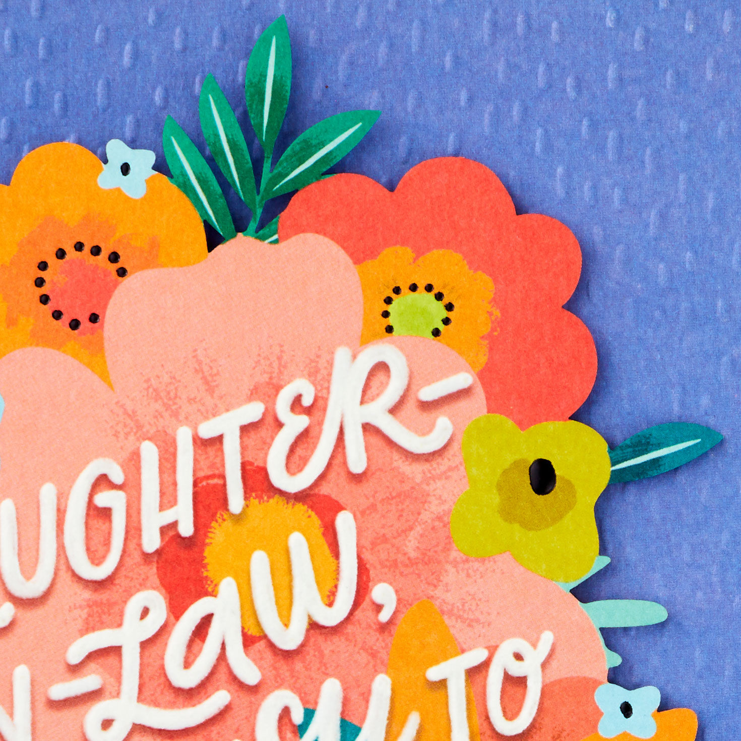 Colorful Bouquet Birthday Card for Daughter-in-Law Card Front Detail image number 5