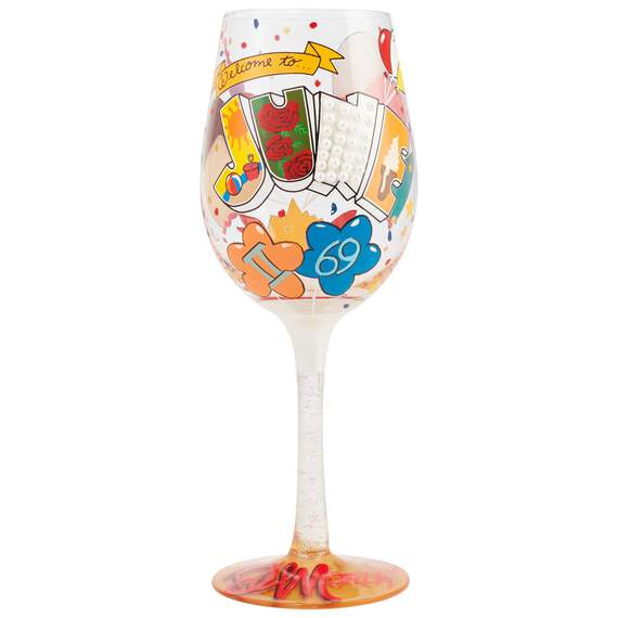Lolita® June Birthday Month Handpainted Wine Glass, 15 oz., , large image number 1