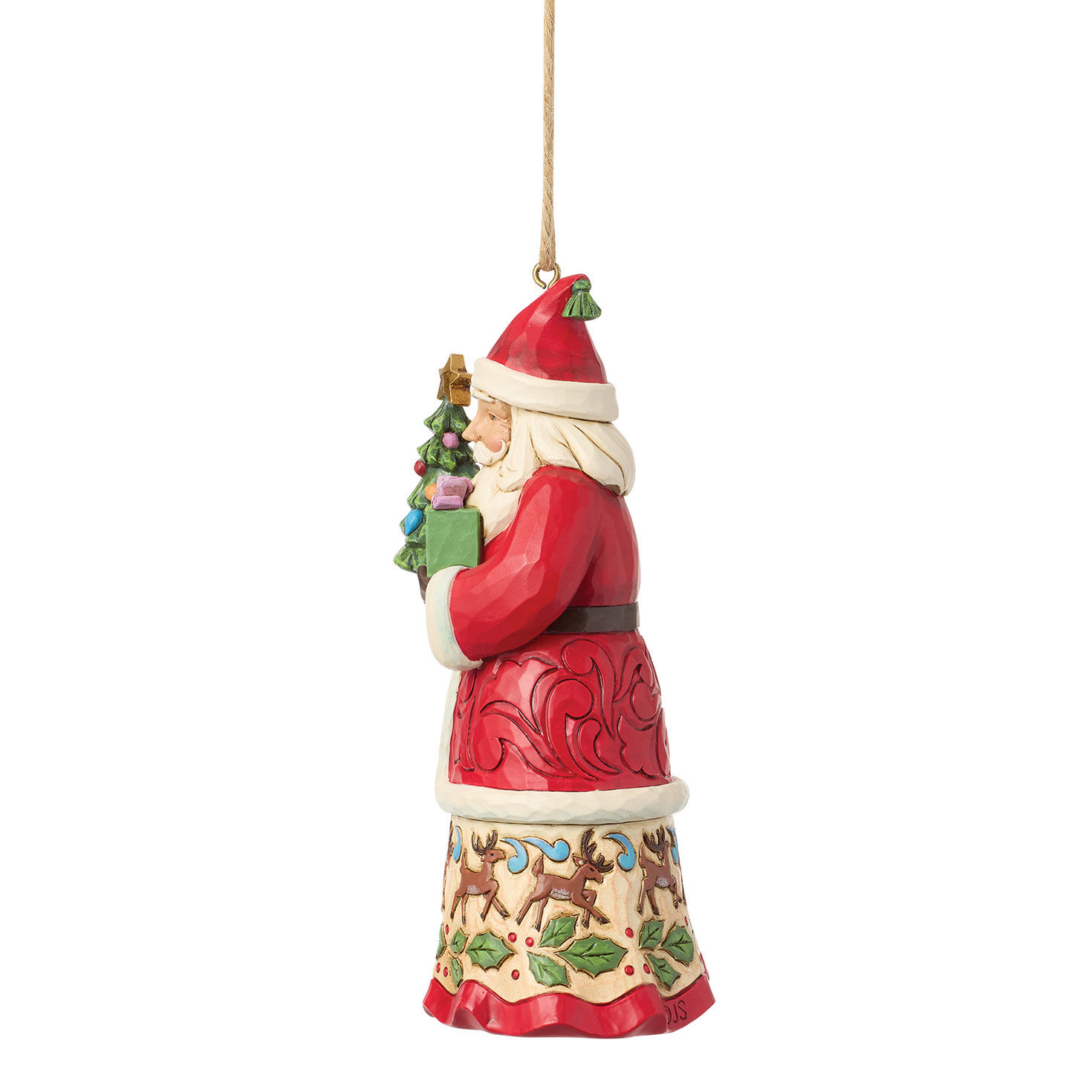 Santa With Tree and Gift Jim Shore Ornament side image number 3