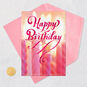 Pink Candles Happy Birthday Card for Her Card Front with Envelope and Gold Seal image number 5