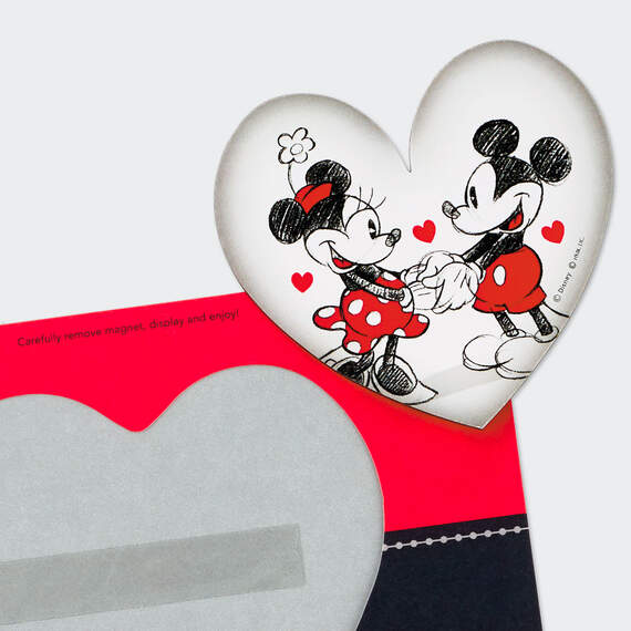 Disney Mickey and Minnie Valentine’s Day Card for Wife With Magnet, , large image number 5