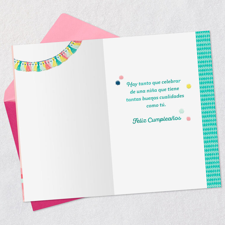 You're Beautiful Spanish-Language Birthday Card for Girl, , large image number 3