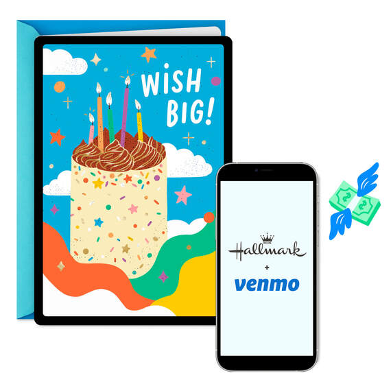 Wish Big Venmo Birthday Card, , large image number 1