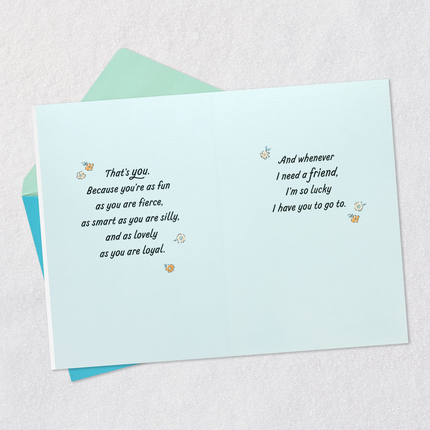 Shoes and Accessories Friendship Card from Her Open card with envelope image number 4