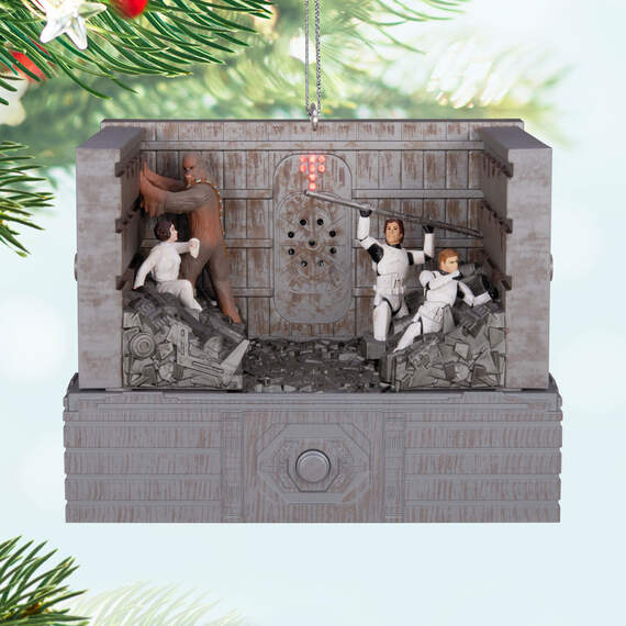 Star Wars: A New Hope™ "Shut Down the Garbage Mashers!" Ornament With Light, Sound and Motion, , large image number 2