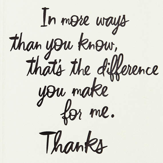 You Make a Difference Modern Thank-You Card, , large image number 2