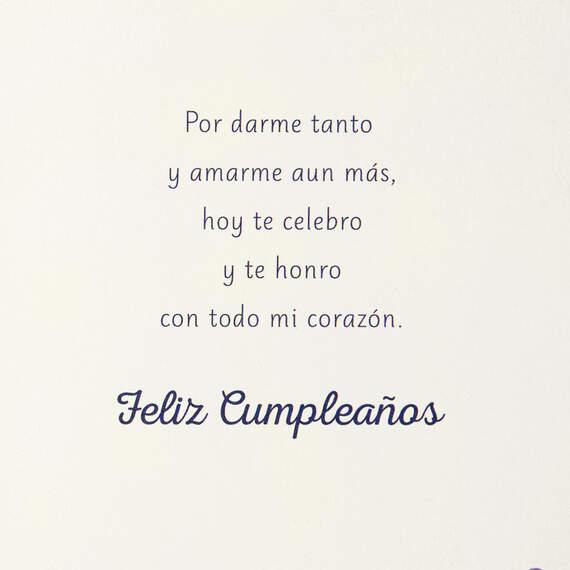 Celebrating You Spanish-Language Birthday Card for Mom, , large image number 3