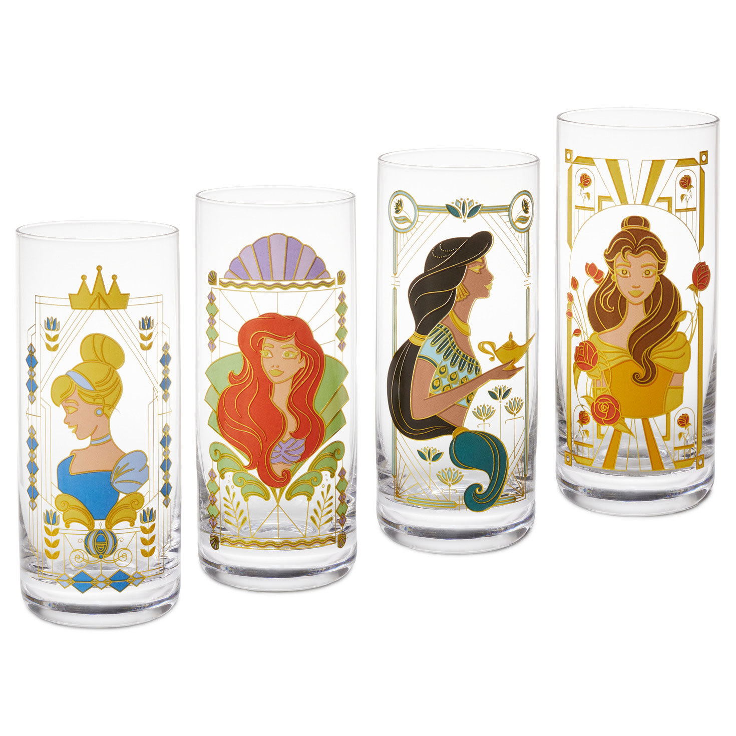 Disney Princess Drinking Glasses, Set of 4, , large image number 2