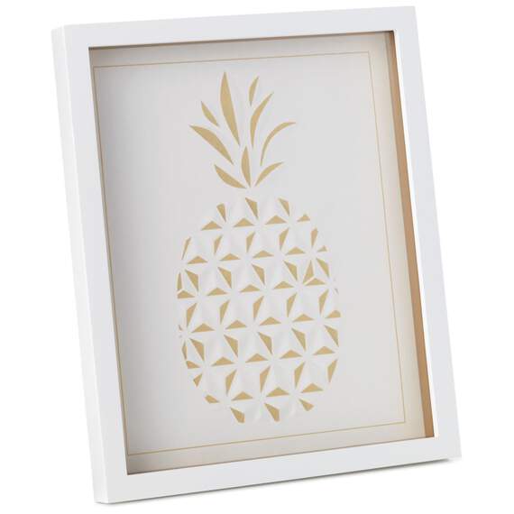 Gold Pineapple Framed Print, , large image number 1