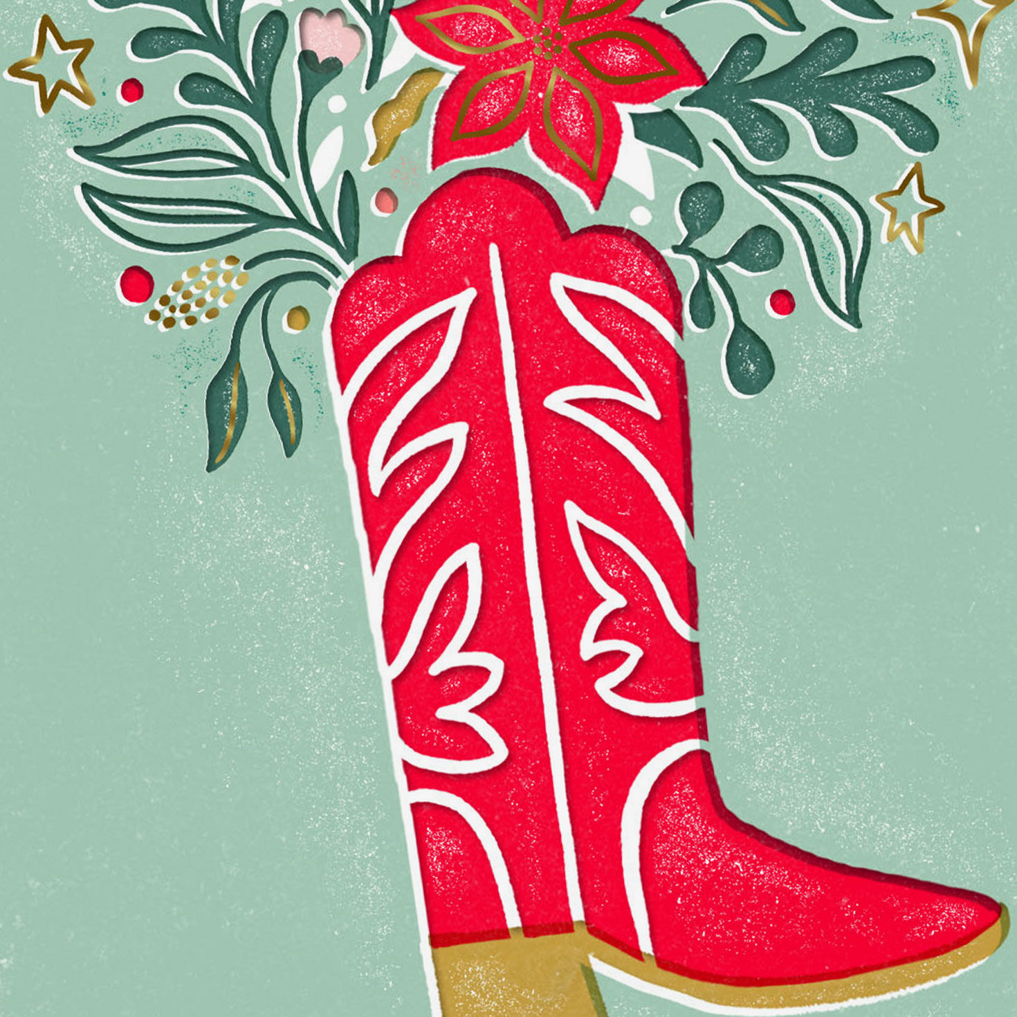 Hallmark x Opry® Holiday Bouquet in Boot Blank Card for only USD 4.99 | Hallmark