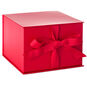Solid Red Large Square Gift Box front image number 1