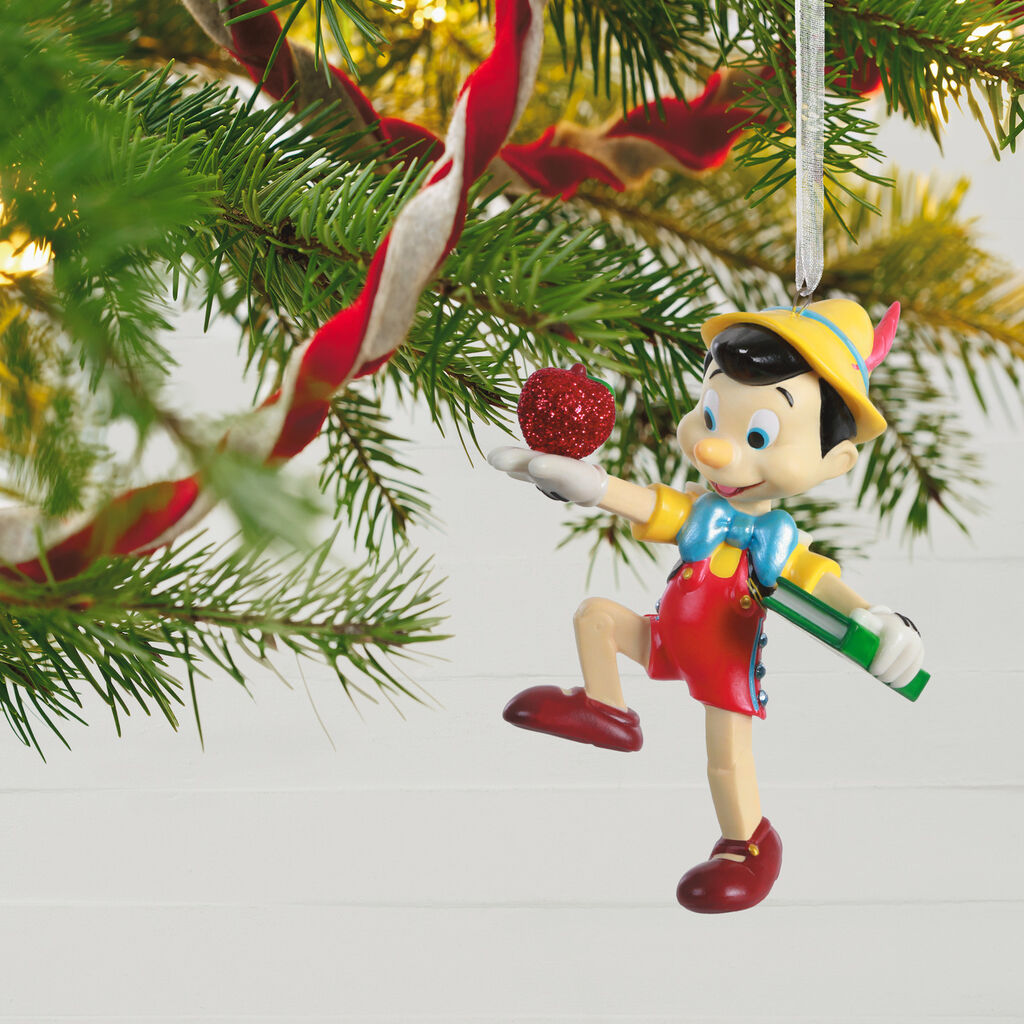 Disney Pinocchio Off To School Porcelain Ornament Keepsake