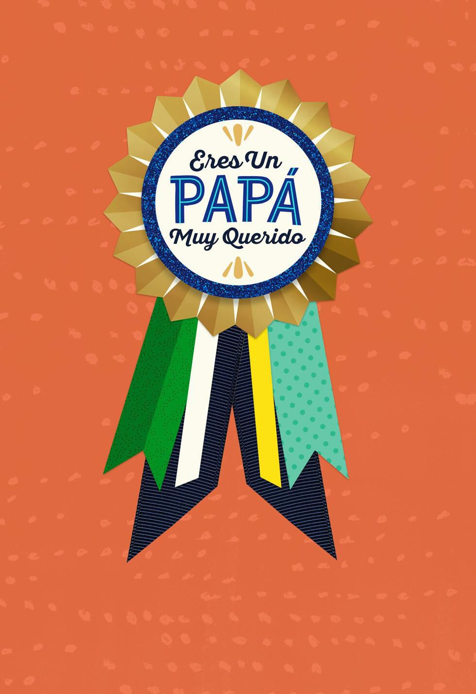 Beloved Father Spanish-Language Father's Day Card With Removable Badge