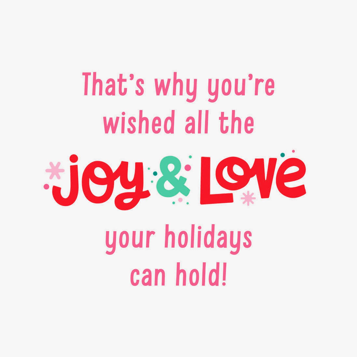 Pink and Teal Lettering Christmas Card for Niece Sentiment image number 2