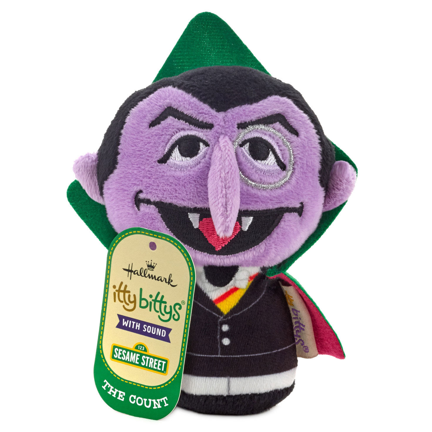itty bittys&reg; Sesame Street The Count Plush With Sound, , large image number 2
