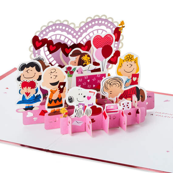 The Peanuts® Gang Happiness Is 3D Pop-Up Valentine's Day Card