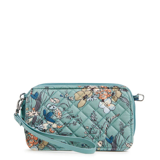 Vera Bradley RFID All-in One Crossbody Purse in Sunlit Garden Sage, 