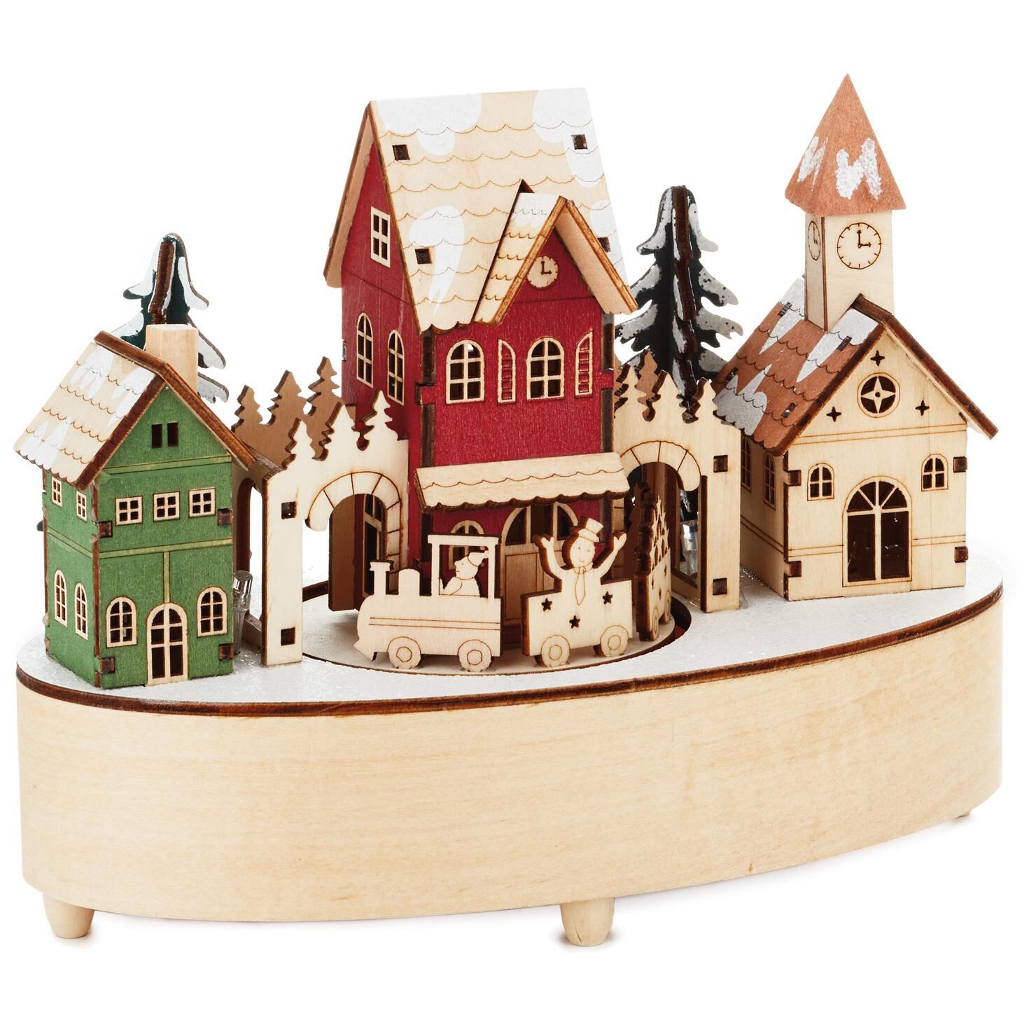 christmas village musical wood figurine with light and motion decorative accessories hallmark - Hallmark Christmas Village christmas village musical wood figurine with light and motion decorative accessories hallmark - Hallmark Christmas Village