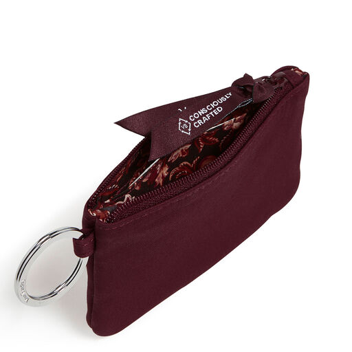 Vera Bradley Zip ID Case Lanyard in Mulled Wine, 