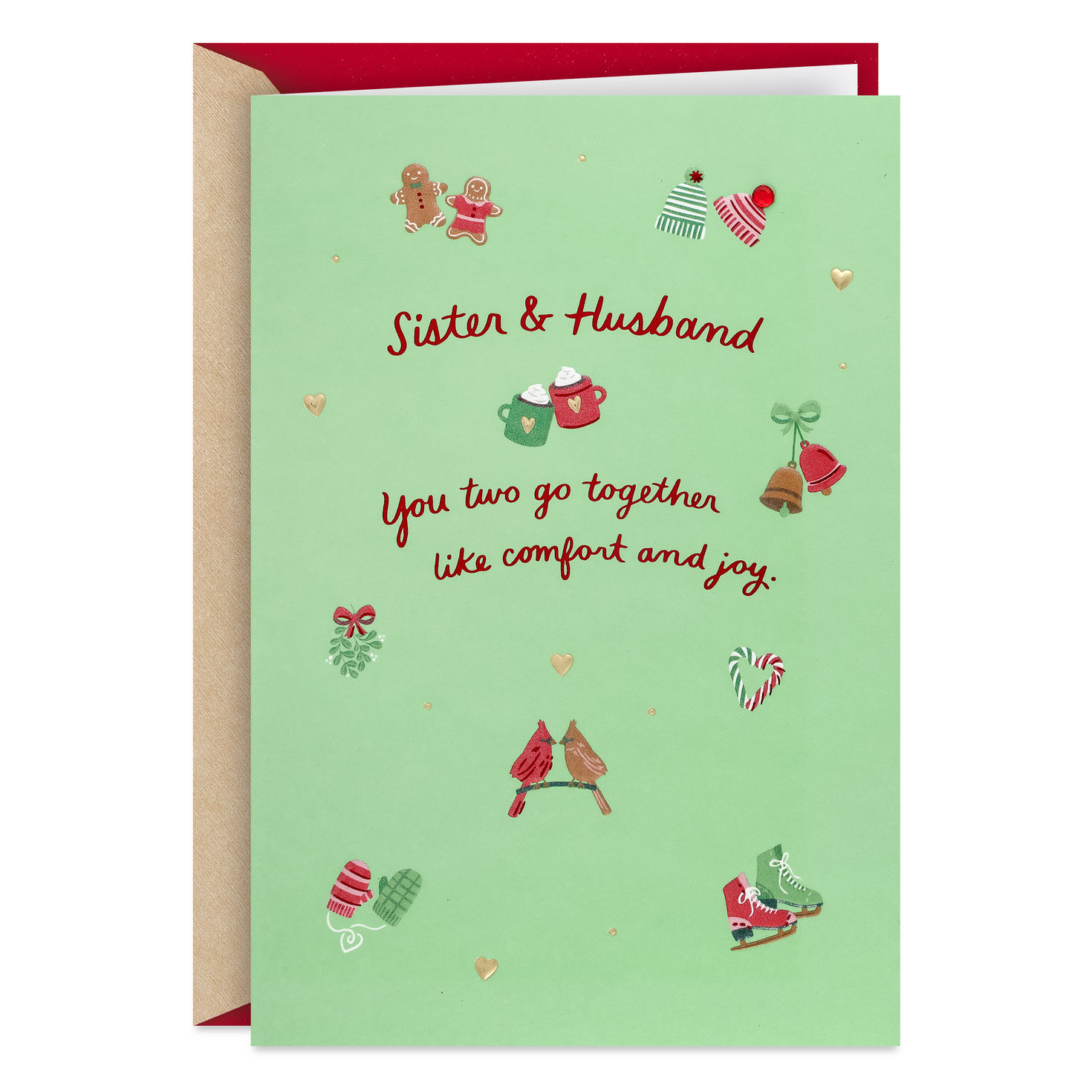 You're Even Better Together Christmas Card for Sister and Her Husband